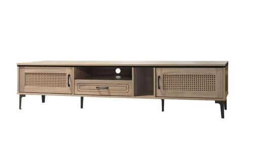 طاولة بلازما مودرن لون خشبي مقاس 200 سم من كاما