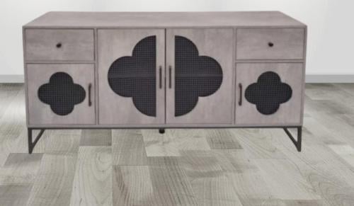 بوفية طاولة طعام انيق لون رمادي مقاس 160سم من كاما