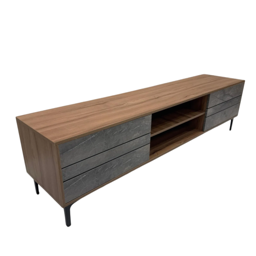 طاولة بلازما تصميم مميز لون بني  مقاس 160 سم من كاما