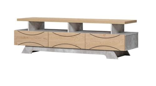 طاولة بلازما تصميم حديث مقاس 160 سم لون رمادي*خشبي من كاما