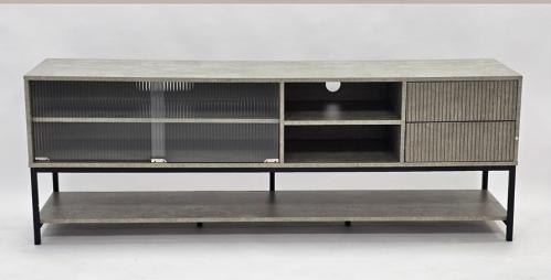 طاولة بلازما خشب*زجاج لون رمادي مقاس 180 من كاما