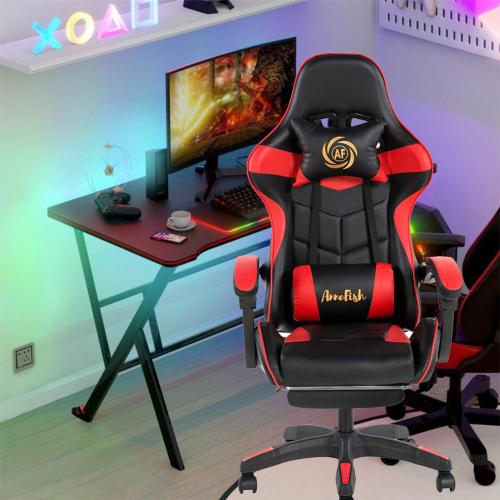 كرسي العاب قيمنق مكتبي أحمر مقدم لكم من كاما