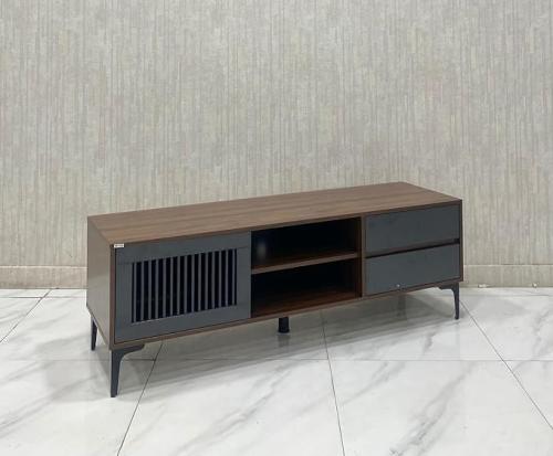 طاولة تلفزيون بلازما بني غامق رمادي مقاس180 سم من كاما