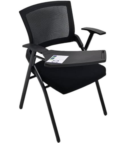 كرسي محاضرات ثابت قابل للطي لون اسود مقدم لكم من كاما