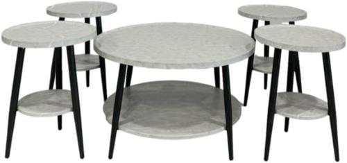 طقم خدمة خشب4+1 لون رمادي مقدم لكم من كاما