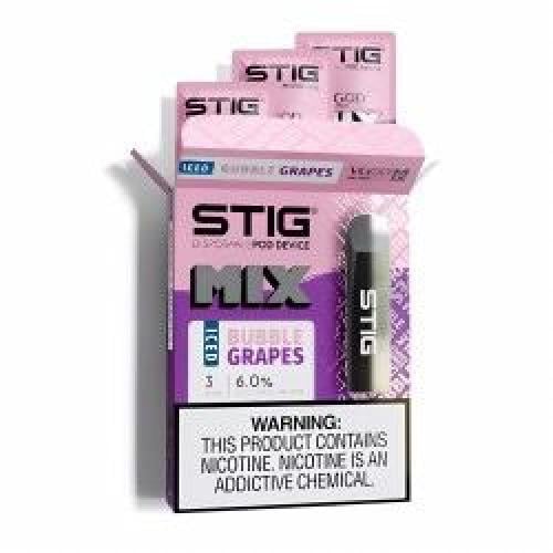 سحبة ستيج  ماكس علكة عنب ايس  STIG BUBBLE GRAPES ACE