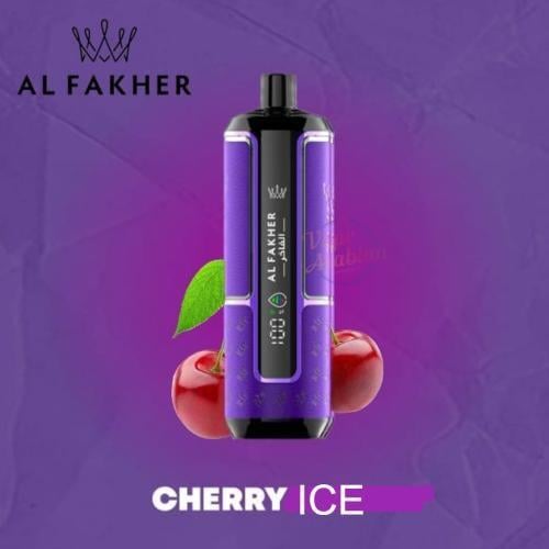 سحبة شيشه كراون بار الفاخر 15000بف كرز ايسALFAKHER CHERRY ICE