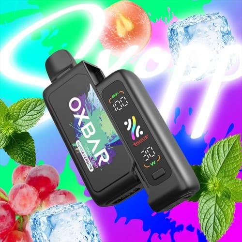 سحبة شيشه اوكس بار 20000بف عنب نعناع OXBAR GRAPE MINT