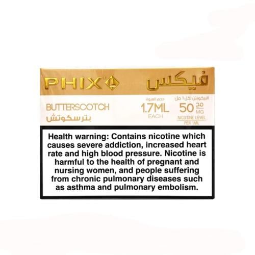 بودات فيكس بترسكوتش 4 بودات  PHIX BUTTERSCOTCH 4 PODS