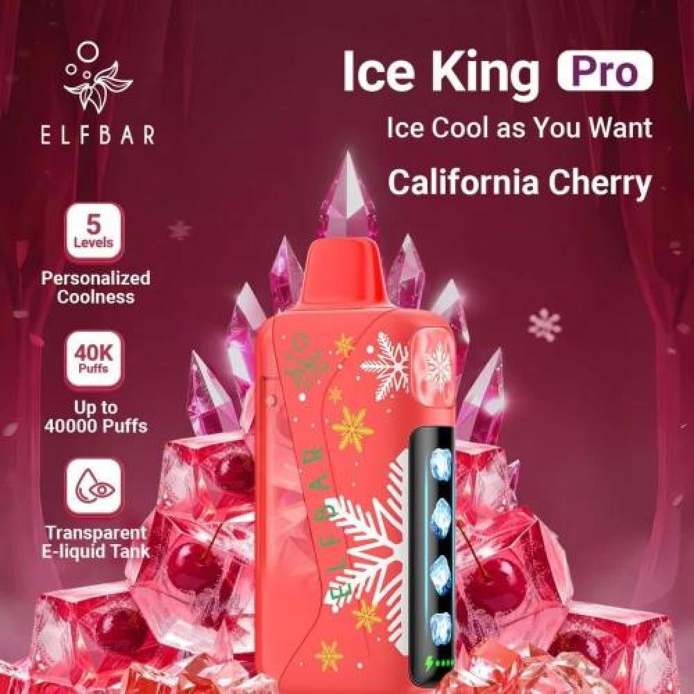 california cherry vape flavor Elf Bar Ice King Brew California Cherry 40000pf