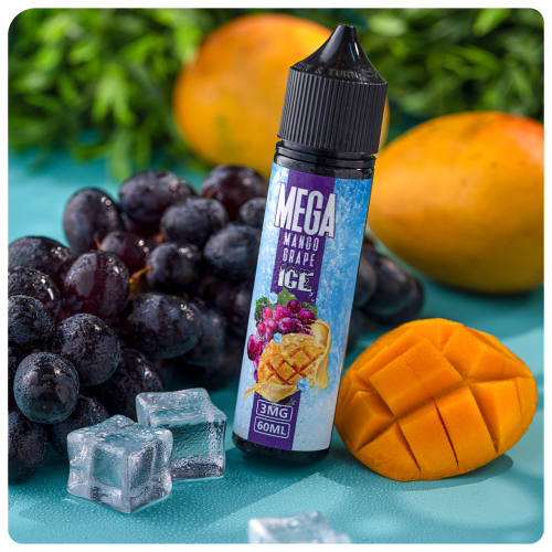نكهة ميجا مانجو عنب آيس 60مل mega mango grape ice