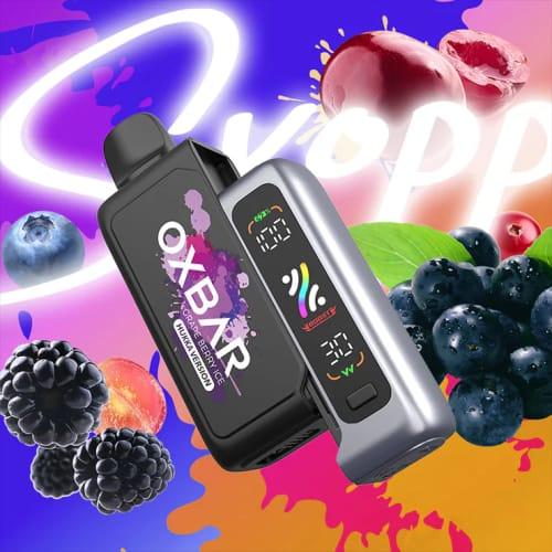 سحبة شيشه اوكس بار 20000بف عنب توت ايسOXBAR GRAPE BERRY ICE