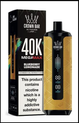 Crown Mega Blueberry Lemonade 40000 puff shisha - Vape Cigars Saudi Arabia  Best Prices Fast Delivery KSA VAPE