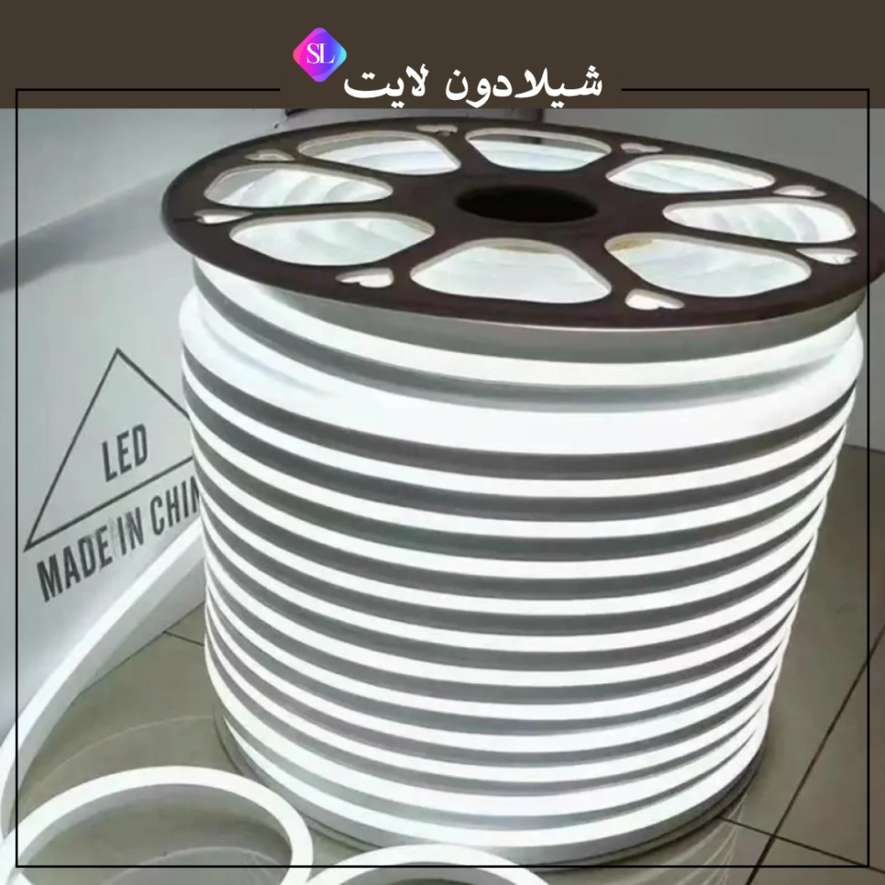 شريط ليد خارجي وتربروف - 10 واط - لفة 50 متر - لون ابيض 6500k