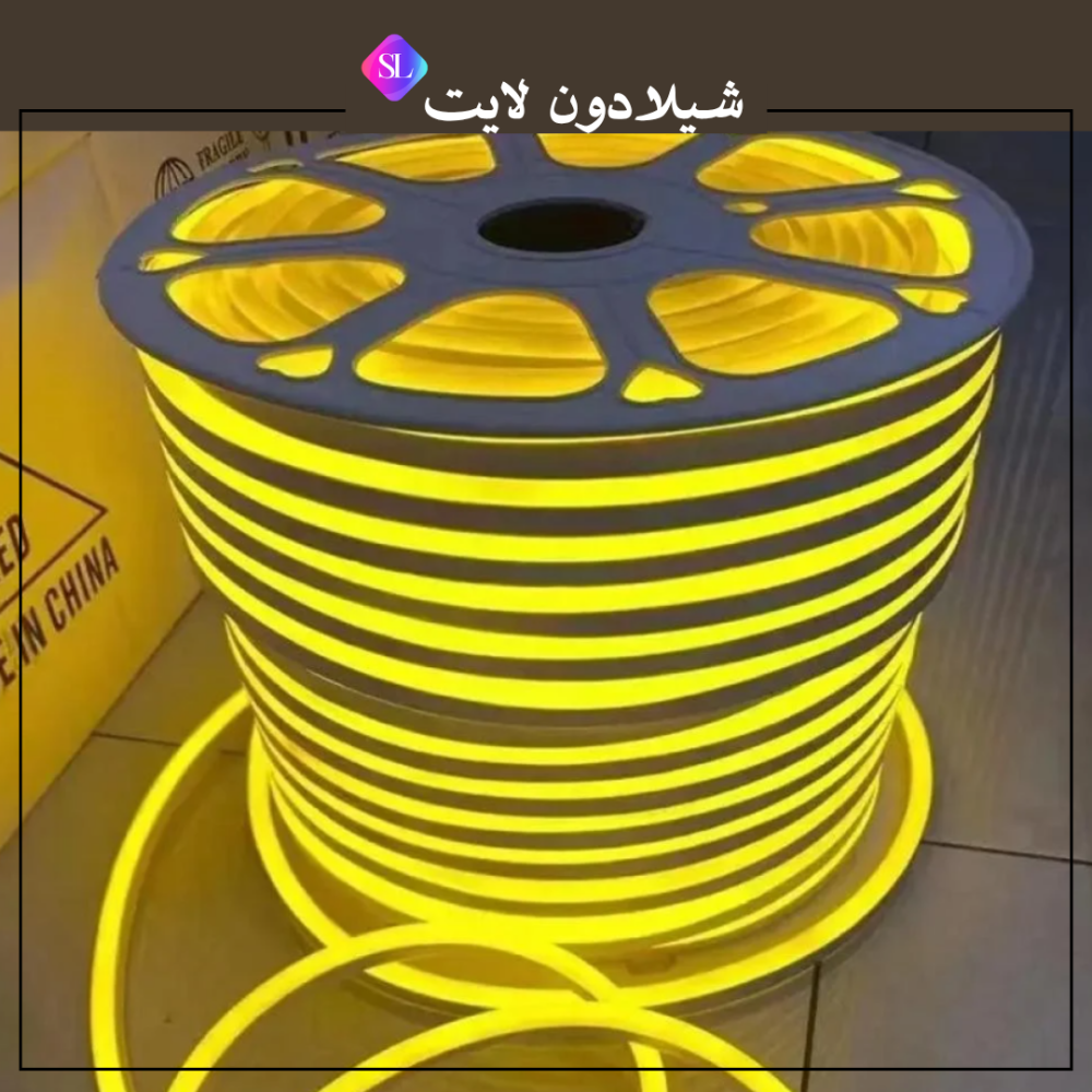 شريط ليد خارجي وتربروف - 10 واط - لفة 50 متر - لون اصفر 3000k