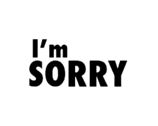 I'm sorry