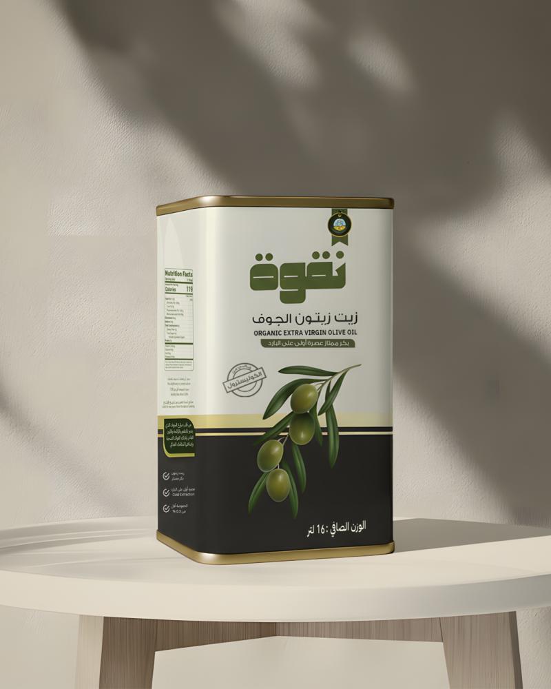 زيت زيتون عضوي  بكر قطفة أولى 16 لتر