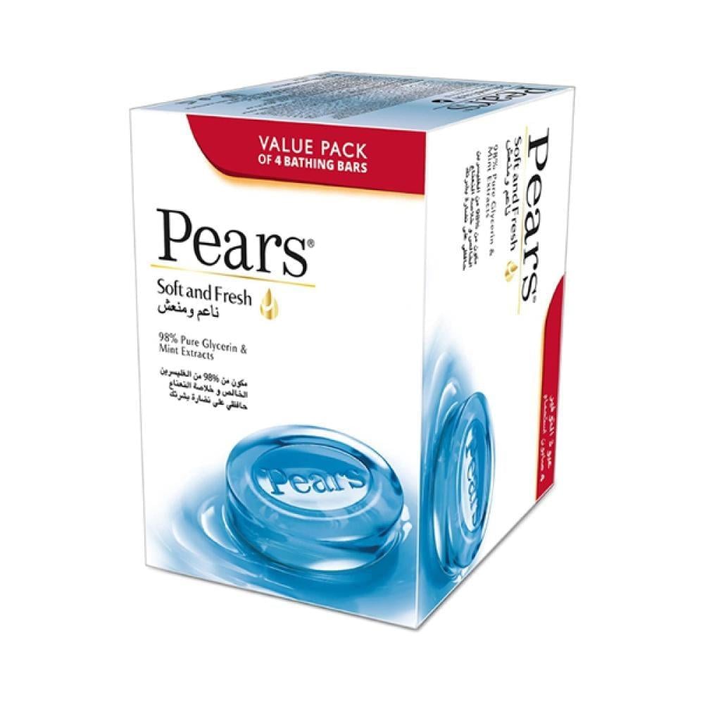 بيرس صابون قالب 125 جم* 4 ناعم ومنعش