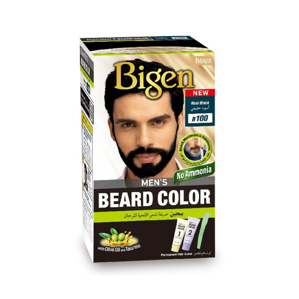 بايجون صبغه شعر لحيه 40 جم B100 اسود حقيقي