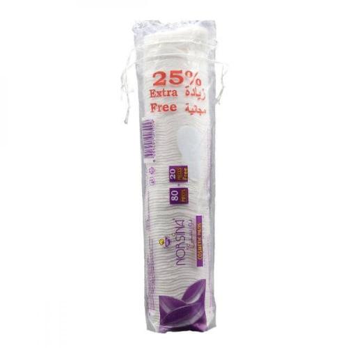 نورسين قطن نقي 80 عبوه دائري