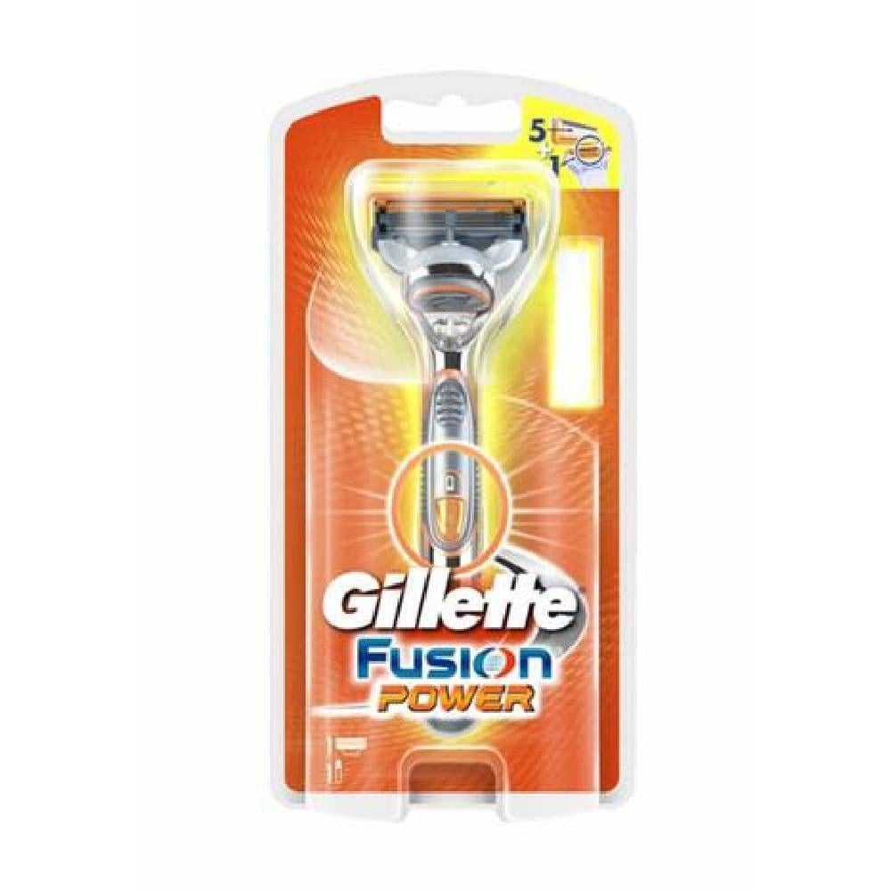 ماكينة حلاقة جيليت فيوجن باور gillette fusion power shaving razor, 1 blade and 1 battery, for men