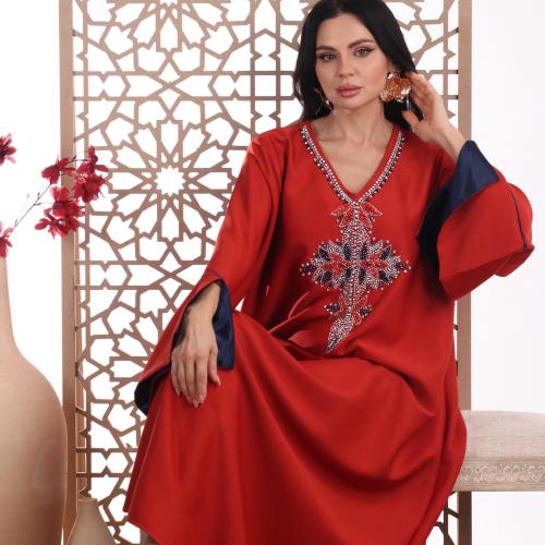 جلابيه كريب مشكوكه على الصدر والاكمام