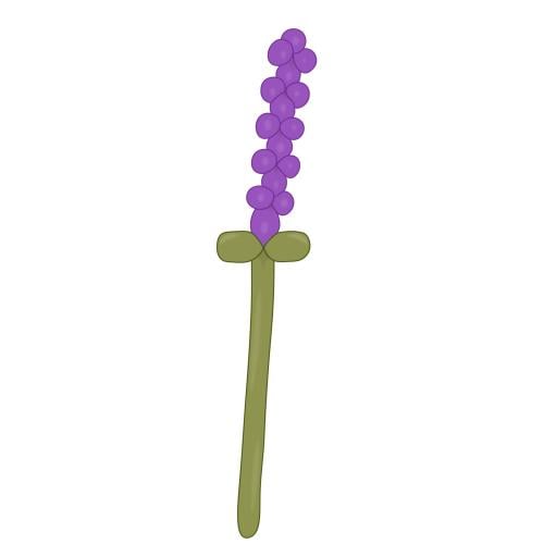 بالون وردة خزامى