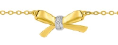 Gold plated bracelet with zirconia - DSB358Z18E - سوار مطلي بالذهب مع الزيريكون