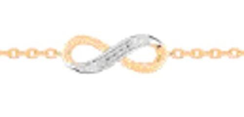 Gold-plated bracelet with white cubic zirconia - DSBL60Z20E - سوار مطلي بالذهب مع الزيريكون الابيض