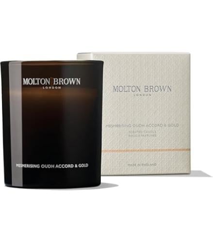 MOLTON BROWN CANDLE OUDH SINGLE WICK 190G -شمعة مولتن براون عود سينقل ويك 190 قرام