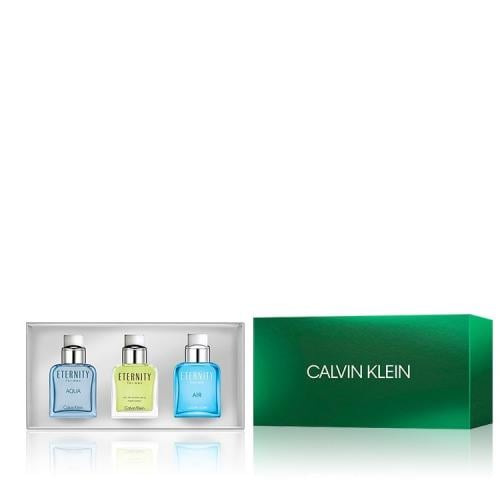 Calvin Klein Travel Set Eternity ( For Men ) Edt 3×30ml Edt Old & Air Edt & Aqua Edt - طقم كالفن كلاين ايترنتي او دو تواليت 3 * 30 مل اولد & اير او دو تواليت & اكوا او دو تواليت