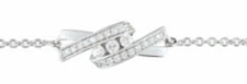 Silver bracelet with white cubic zirconia - ASBU72Z18E -  سوار فونتني الفضي بالزركون الأبيض