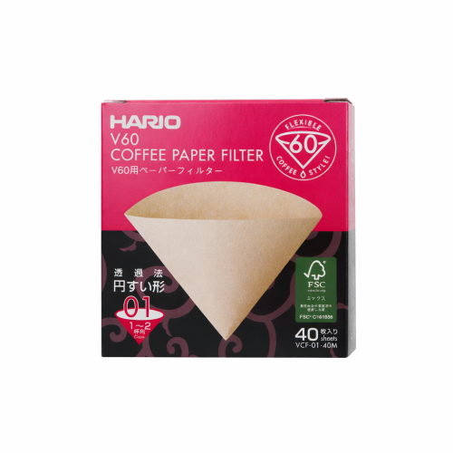 فلاتر هاريو الورقية من ريت 40 حبة