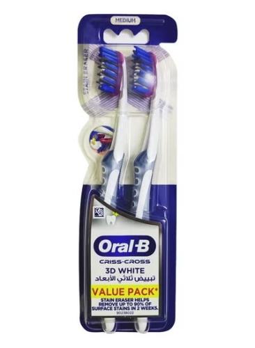 فرشاة أسنان كريس كروس 3D وايت، قطعتين