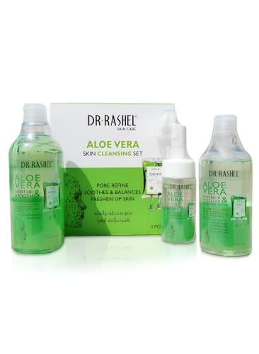 مجموعة الألوفيرا لتنظيف البشرة 3 قطع