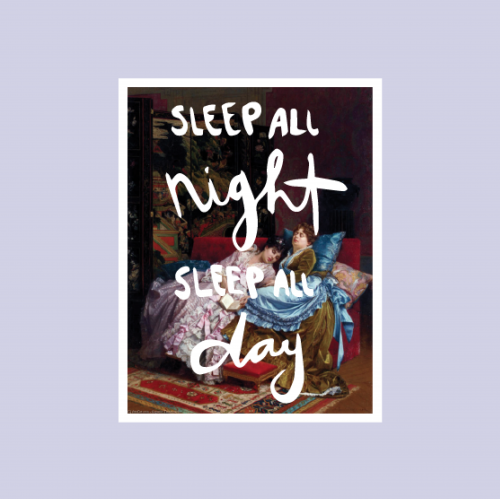 SLEEP ALL NIGHT STICKER