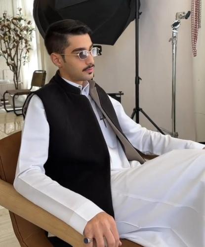 سديري رجالي دبل فيس لون اسود مع رصاصي