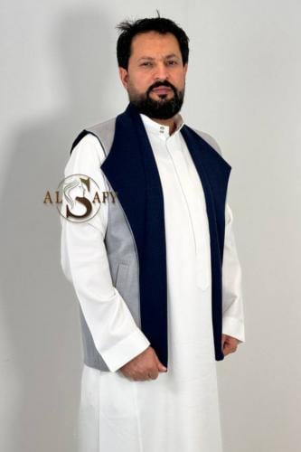 سديري رجالي قلاب /كحلي /رمادي من متجر الصافي