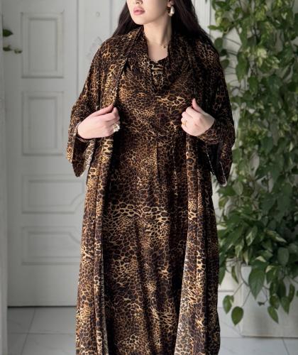 (Leopard print)Abaya&Dress