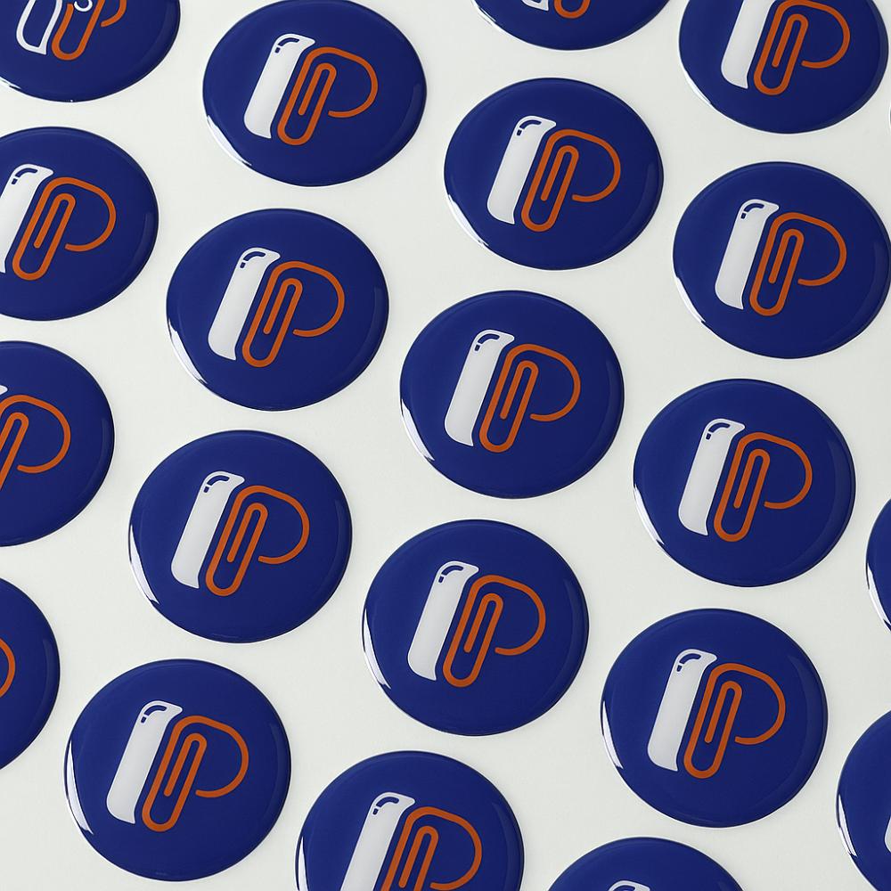 ستيكر دائري ثلاثي الأبعاد