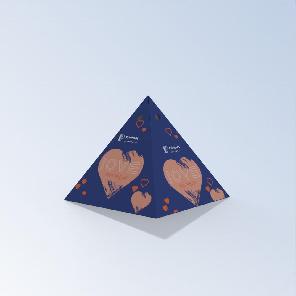 بوكس توزيعات هرمي 10x10x10 سم