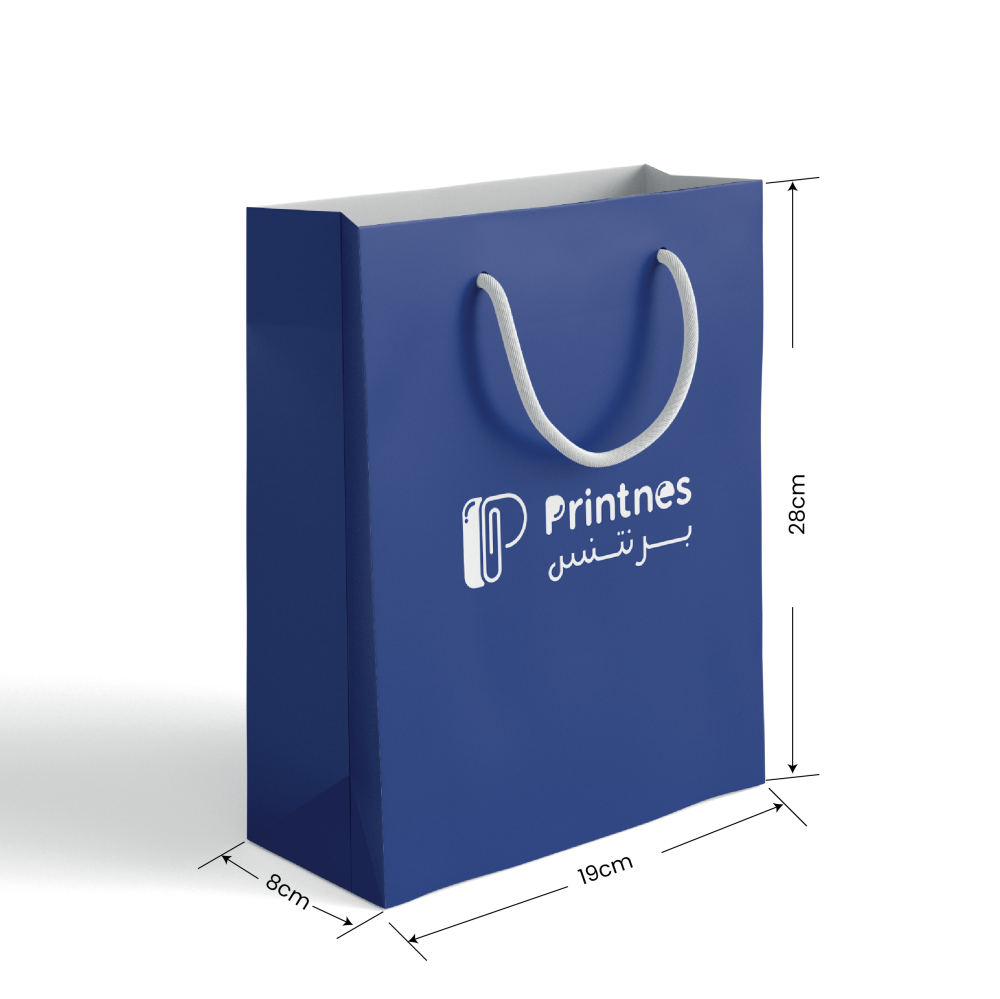 كيس كرتوني فاخر مقاس 19x28x8