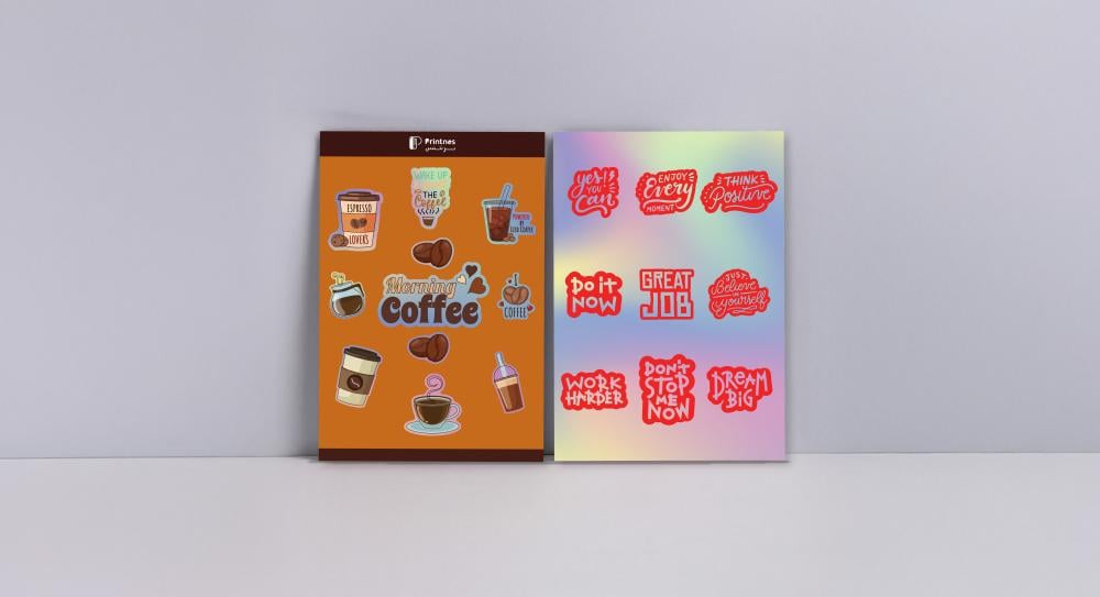 ستيكرات هولوجرام في شيت A6