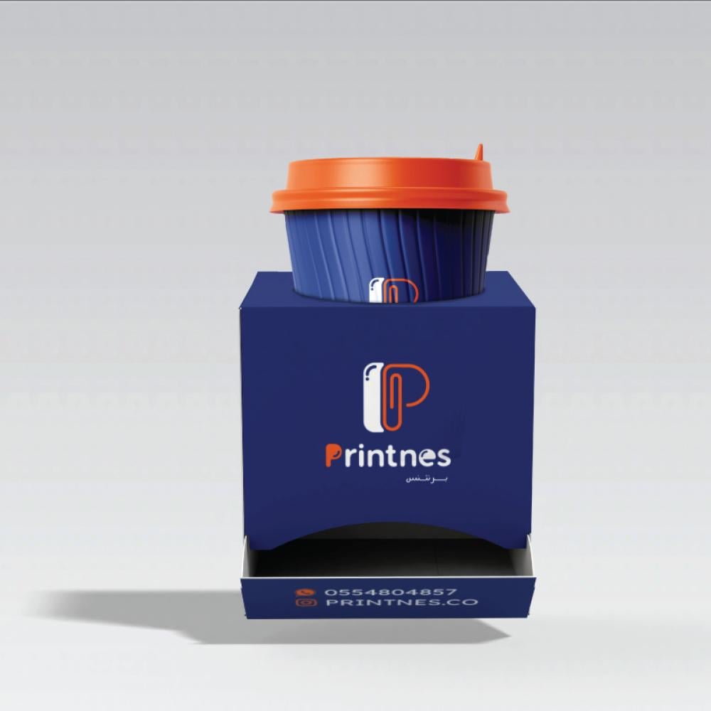 بوكس تقديم كوب قهوة وحلى مقاس 11x10x10