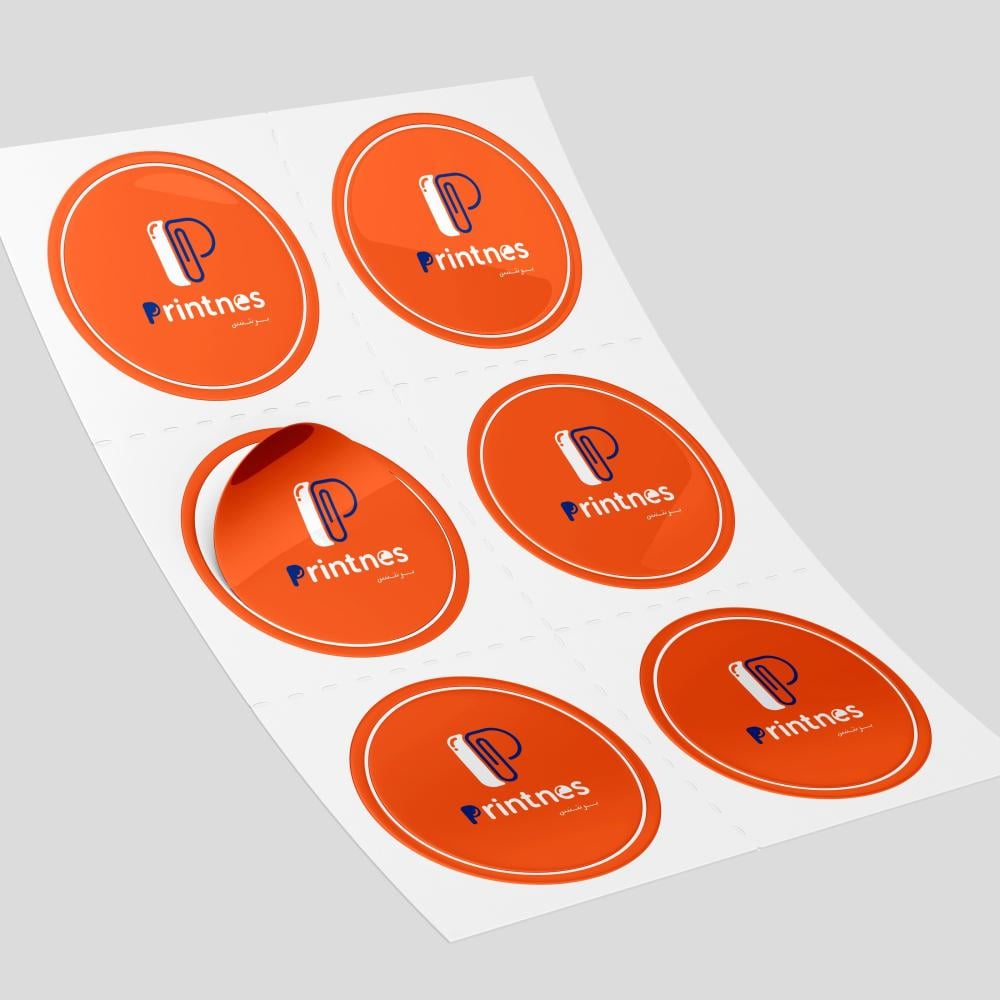 ستيكر دائري ثلاثي الأبعاد