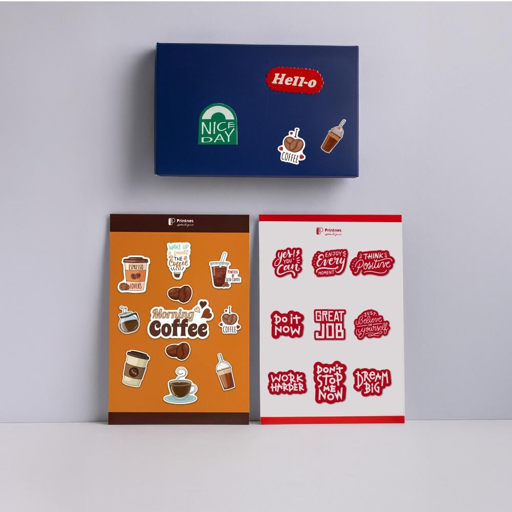 ستيكرات UV في شيت A6