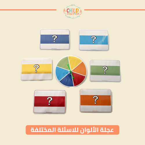عجلة الألوان للاسئلة المختلفة