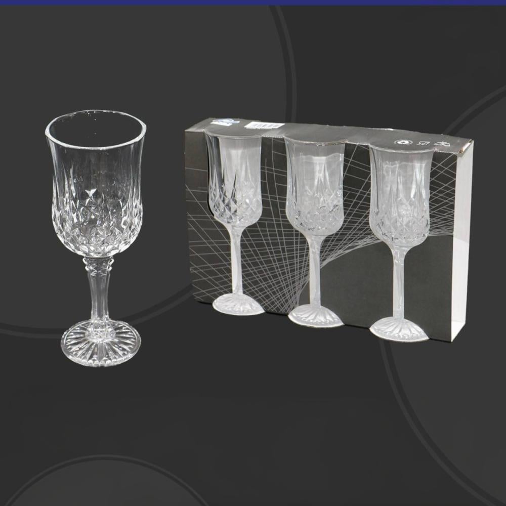 طقم كاسات عصير زجاج 3حبات