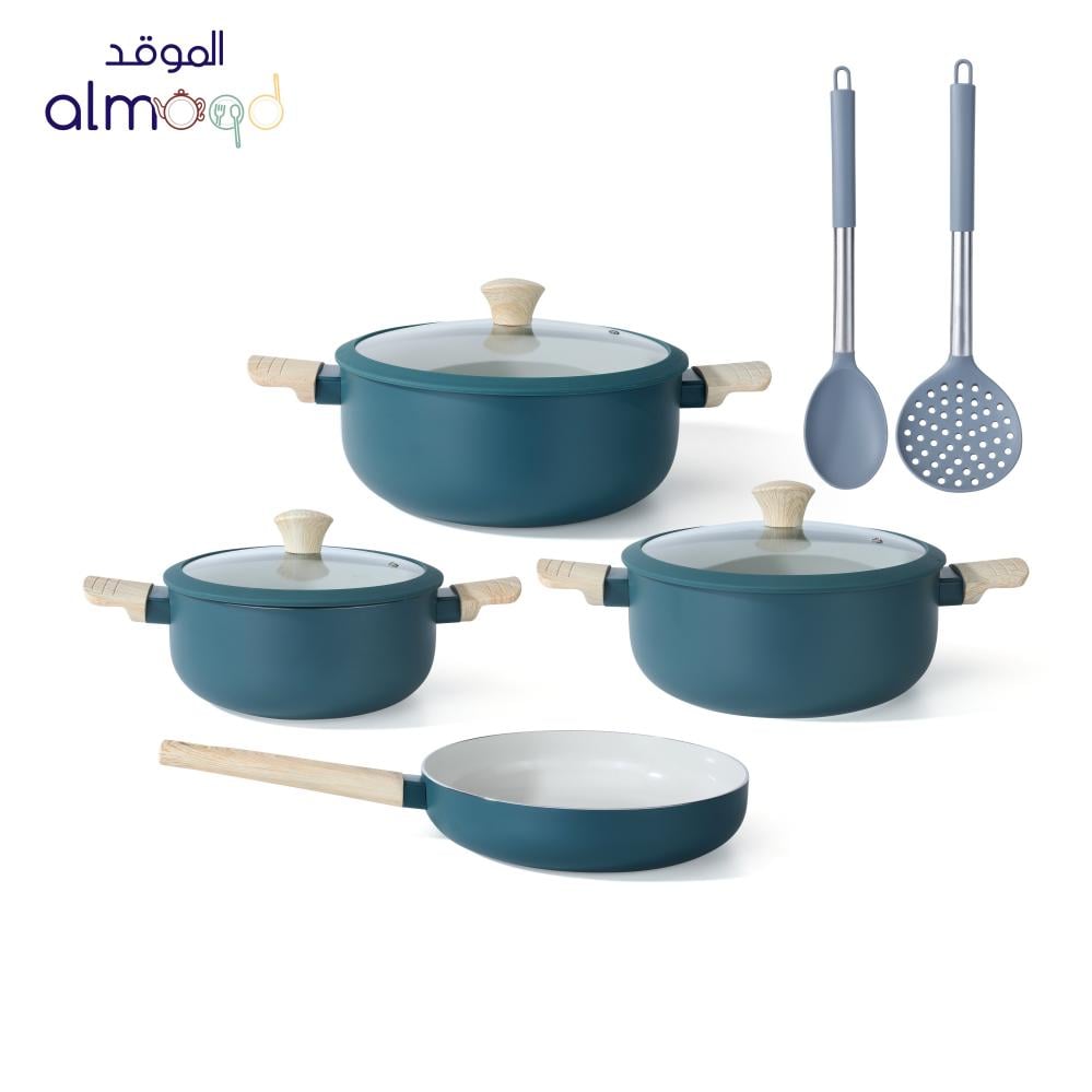 طقم قدور الموقد بسطح سيراميك غير لاصق
