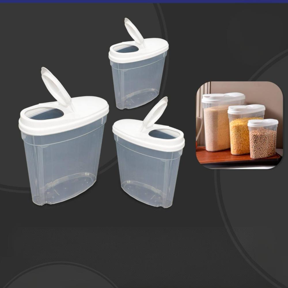 طقم علب تخزين 3 حبات (بلاستيك )